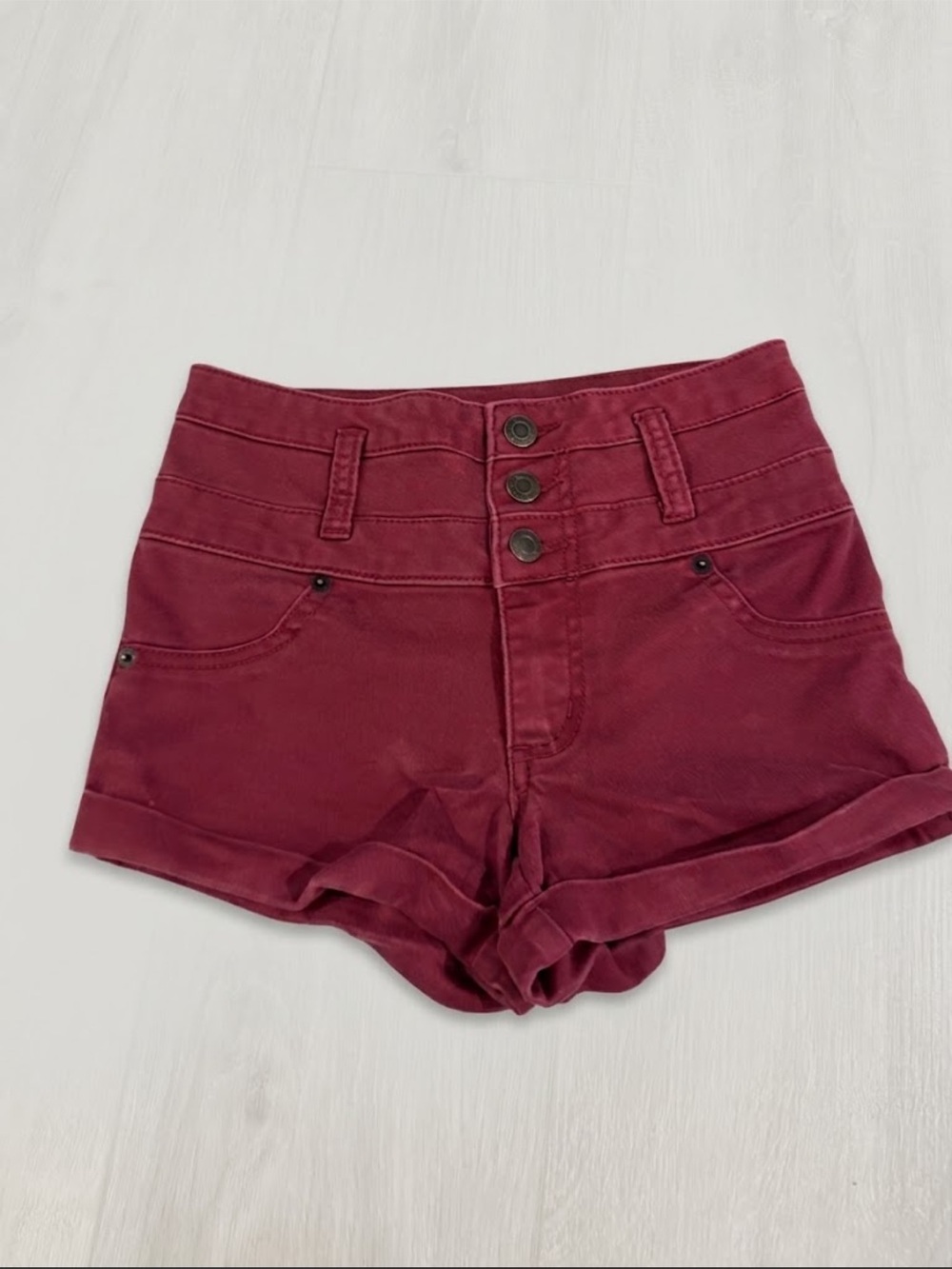 Mossimo Supply Co. Women’s High-Waisted Red Shorts – Like New, Size 00